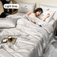🎁Get Ready For Summer - Washable、cooling❄️4-piece bed ice-silk linen🛏️