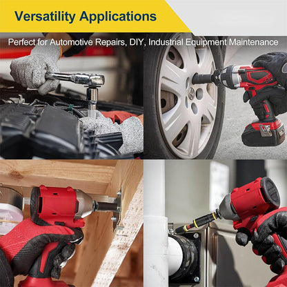 ✨2025 Adapteruppsättning för slaghylsor med låg profil - Adapteruppsättning för industriella spärr- och skiftnycklar för trånga utrymmen, 4 delar hårdvarukit: 3/4” till 1”, 1/2” till 3/4”, 1/2” till 3/8”, 1/4” till 3/8”