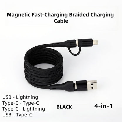 ⏳Tidsbegränsad special⏰Multikompatibilitet Magnetisk snabbladdningskabel med flätad laddningskabel