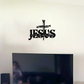 Kors Jesus Sanning Metall Väggdekoration