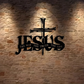 Kors Jesus Sanning Metall Väggdekoration