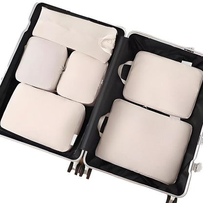 💥 [Begränsat erbjudande: 50 % rabatt] 🔥 Komprimerbara packpåsar (set om 6) | Ökar utrymmet med 40 % | Skrynkel- och dammavvisande | Håller ordning på allt | Beige/Grå/Rosa/Blå