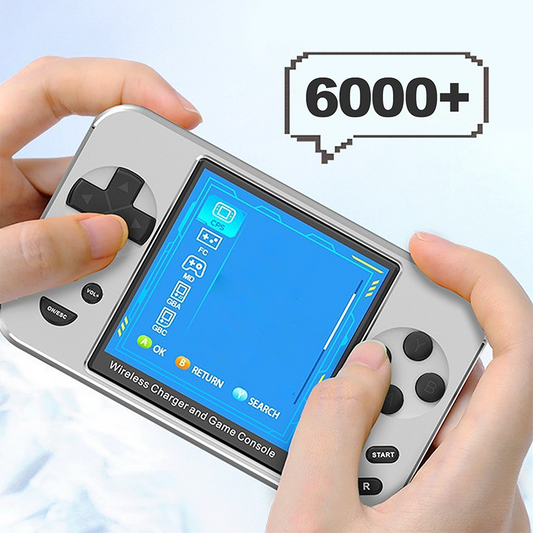 2-i-1 magnetisk powerbank och HD handhållen spelkonsol