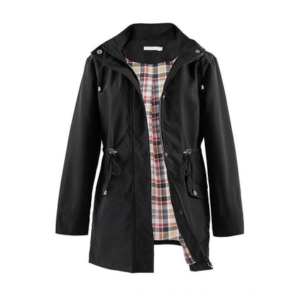 🔥Het försäljning 50 % rabatt🔥Enfärgade casualjackor, vattentäta och vindtäta rockar, vindjackor med huva