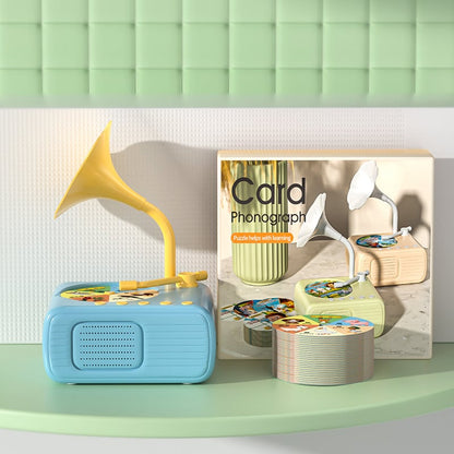 🎶Barnfonograf med 99 kort👶Fonograf för tidig utbildning