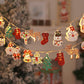 LED-ljusslinga med jultomtenmotiv