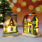 🔥Julrea – upp till 50 % rabatt🎅Miniatyr LED-upplyst julhus i byn