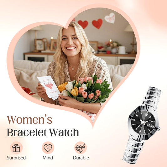 ⌚ 60% RABATT! ✨ Elegant Vattentät Damklocka - Safirglas & Diamantdekorerad Urtavla för Lyx och Varaktighet 💎🌟