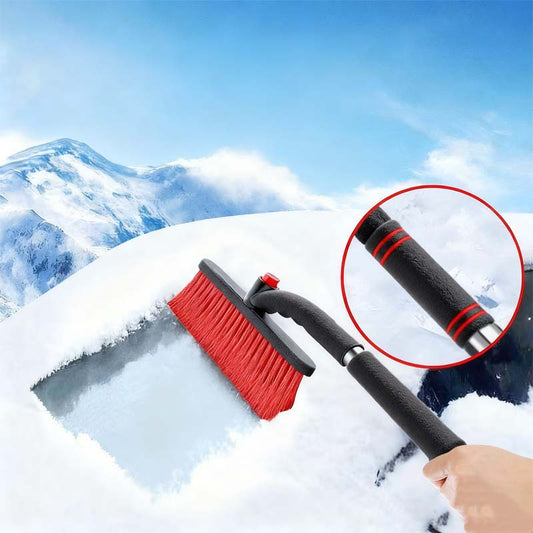🔥Multifunktionell snöborste för bilen med isskrapa