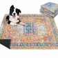 🐾50 % rabatt✨Tvättbar Boho-matta för Husdjur – Snabbsugande, Halksäker & Återanvändbar!