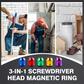 ⚡ Magnetisk skruvmejselring 3-i-1 – snabb bitsbyte, säkert grepp & portabel 🧲