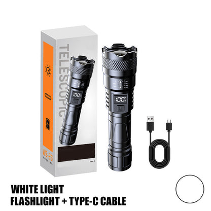 🔦 KÖP 2 FÅ 1 GRATIS! ✨ Superstark ljus zoombar ficklampa