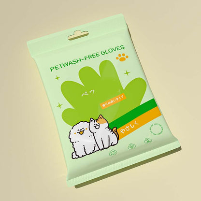 🔥Köp 1 få 1 gratis🔥Sköljfria rengöringshandskar för husdjur med luktneutraliserande effekt
