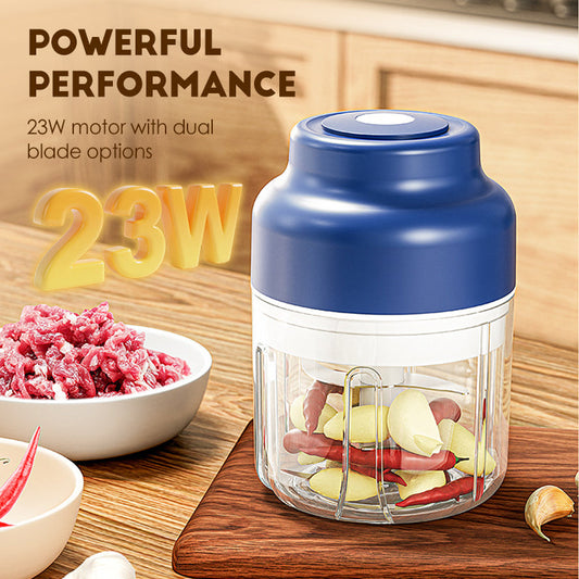 💥Få 49% rabatt! Mini elektrisk vitlöksskärare