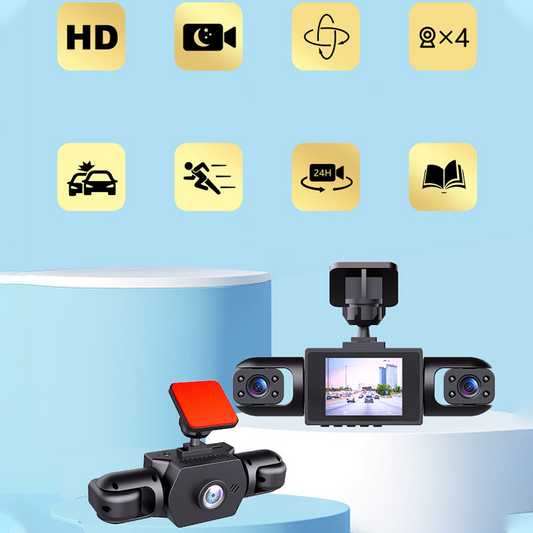 🔥Specialerbjudanden – Bilkamera med 4 objektiv och 360°-vy🚛