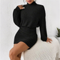 🎁Köp 2🔥✈Fri frakt🚀 Rynkad stickad bodycon-klänning för damer