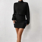 🎁Köp 2🔥✈Fri frakt🚀 Rynkad stickad bodycon-klänning för damer