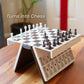 📚 Exklusiv Rea ！♟️ Internationell Magnetisk Schacklåda – Perfekt för Resor, Avkoppling & Hem 🧲 | Bokliknande, Bärbar & Allt-i-Ett!