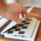 📚 Exklusiv Rea ！♟️ Internationell Magnetisk Schacklåda – Perfekt för Resor, Avkoppling & Hem 🧲 | Bokliknande, Bärbar & Allt-i-Ett!