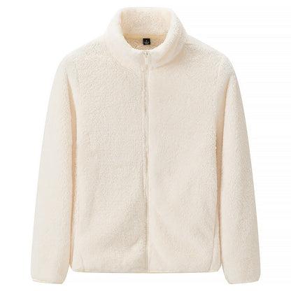 Women's Full-Zip Shaggy Jacket with Pockets