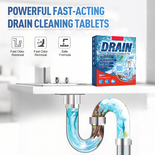 ✨ Köp 2 få 1 gratis! 🚰 Avloppsrengöringspads – Tar snabbt bort stopp – Säker och ofarlig, tar bort hår och fett – Skadar inte rören 🔧
