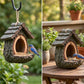 🐦 Få 50 % rabatt nu! 🏡 Fågelmatare för utomhusbruk – realistisk trädstubbedesign lockar vilda fåglar, är väderbeständig och ett perfekt val för trädgårdsdekoration 🌿