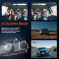 🚗📹 50% RABATT! | 4-kanals HD Dashcam – Fram, Interiör & Bak, 1080P, WiFi & GPS!