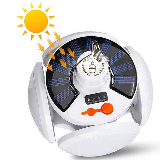 ☀️⚡60% RABATT! 🔋🔥Soldriven, multifunktionell och hopfällbar lampa formad som fotboll