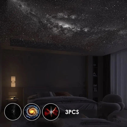 🔭 Få 50 % rabatt nu! 🌌 2-i-1 stjärnhimmelsprojektor och nattlampa – Dubbla lägen, utbytbar film, USB-driven – Skapa en lugn natt och ett drömlikt rum 🛌