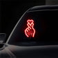 🚗 KÖP 2, FÅ 1 GRATIS! 💖 Solcellsdriven Hjärtformad LED-Bilbelysning – Dekorativ, Lätt att Montera & Automatisk Tändning/Släckning ✨