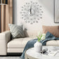 ✨50 % rabatt🕰️ Kreativ väggklocka med strass – Ett enkelt men diskret lyxigt val, lämpligt för vardagsrummet, matsalen och entrén! 💎🏡