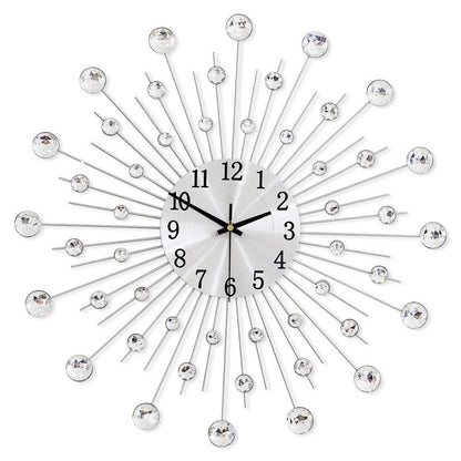 ✨50 % rabatt🕰️ Kreativ väggklocka med strass – Ett enkelt men diskret lyxigt val, lämpligt för vardagsrummet, matsalen och entrén! 💎🏡
