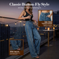 🎉 50% RABATT! 💥 Ny kollektion 2026 – jeans med breda ben för kvinnor med strass för en smalare, glittrande siluett ✨👖