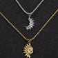 🌞🌙 Valentinsdagsspecial! Sol & Måne Hängehalsbandsset – Symboliskt parsmyscke, guld & silver, asymmetriskt & meningsfullt