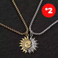🌞🌙 Valentinsdagsspecial! Sol & Måne Hängehalsbandsset – Symboliskt parsmyscke, guld & silver, asymmetriskt & meningsfullt