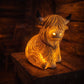 🐮Varm Highland Light: Lampa i form av en Highland-ko