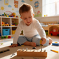 Stort specialerbjudande – 49 % rabatt💥Montessori träleksak med skruvbräda