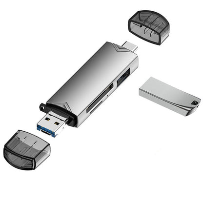 🎉Nyårspresent 50% RABATT!💻6-i-1 USB 3.0 OTG-kortläsare – Snabb dataöverföring och kompatibilitet med flera enheter!