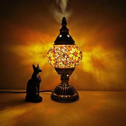 💖Vintage mosaik-turkisk dekorativ bordslampa