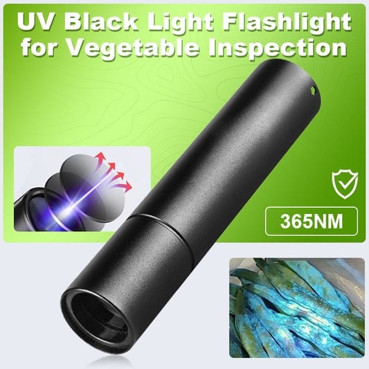 🔥🔥LAST DAY-KAMPANJ - 49% RABATT🔥UV-svart ljus ficklampa för grönsaks inspektion