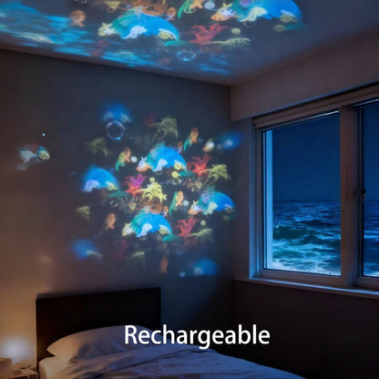 🔥2026 Hetsäljande vara - 60% rabatt✨ Dynamisk roterande LED-projektorlampa
