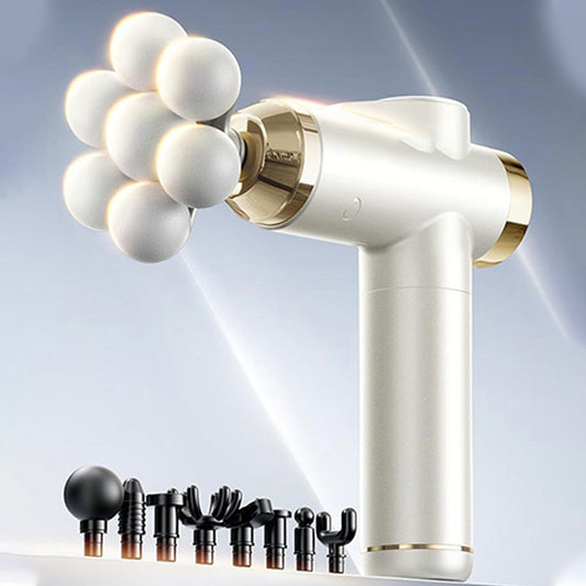 💆‍♂️ Få 50 % rabatt nu! 🔥 Intelligent djupvävnadsmassagepistol - Tyst design med flera huvuden, perfekt för muskelåterhämtning och avslappning ✨