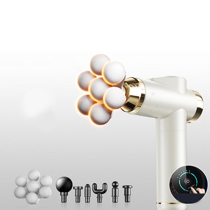 💆‍♂️ Få 50 % rabatt nu! 🔥 Intelligent djupvävnadsmassagepistol - Tyst design med flera huvuden, perfekt för muskelåterhämtning och avslappning ✨