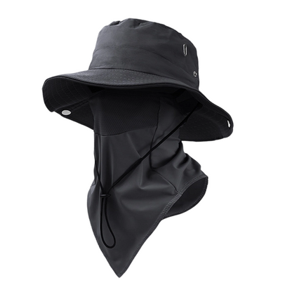 🔥🎁Nyhet 50 % RABATT🔥En ventilerad fiskarhatt👒 med avtagbart ansiktsskydd – superpraktisk!