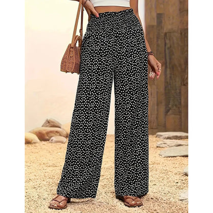 👖⏰ 60% RABATT endast under en begränsad tid! Dambyxor med rynkad hög midja och vida ben – lätta, mångsidiga och i elegant oversize-stil 🌿