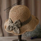🎀 50% RABATT 👒 | Stråhatt med Retrobåge – Hopfällbar & Andningsbar för Sommaren