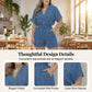 🔥Factory Direct Sales🔥 Somrig Casual Jumpsuit med Elastisk Midja