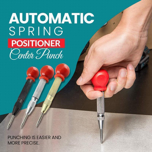 🔘 50% RABATT! ⚡ Automatisk mittstans - Precisionsmärkning för metall/trä, fjäderbelastad och justerbar kraft 🛠️📏