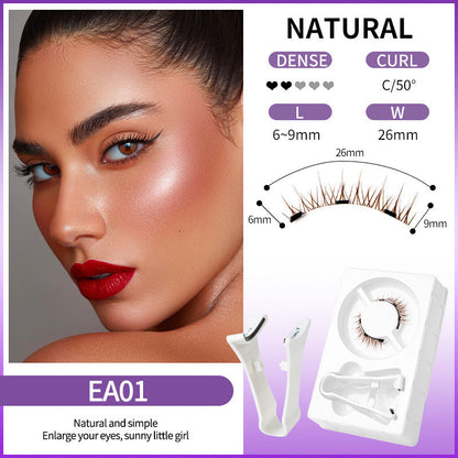 🧲👁️ 50% RABATT! ✨💖Återanvändbara magnetiska ögonfransar med applikator💯