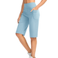 ⏰Sista dagen av kampanjen: Få 49 % rabatt! 🔥👖 Yogashorts med hög midja och fickor för dam